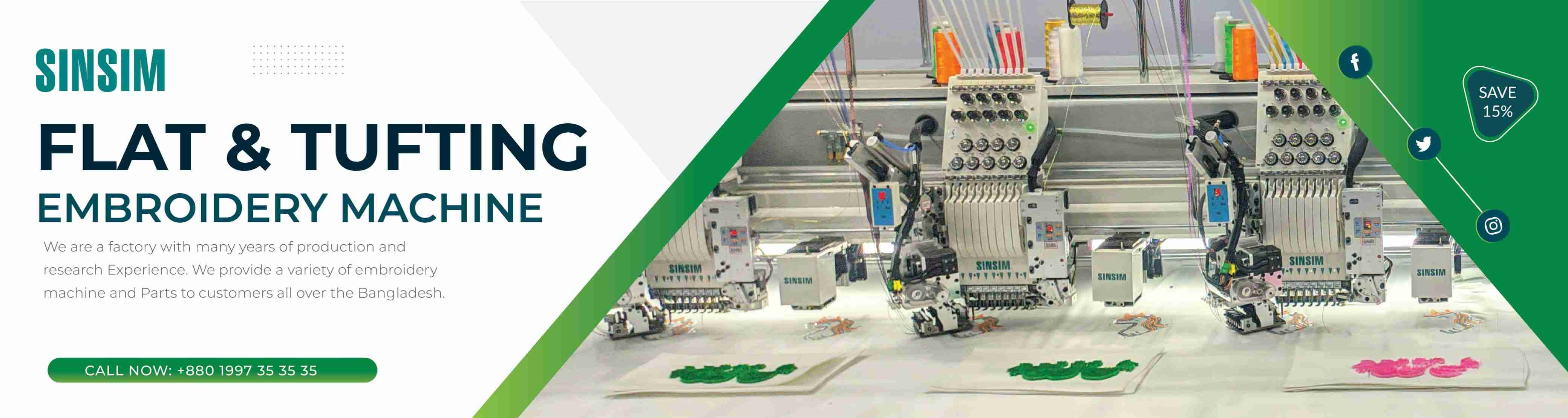 Double head embroidery machine