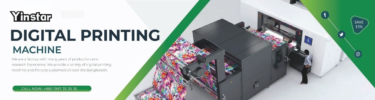 Digital printing machine for textile industry